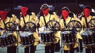 Drum line plays amazing blindfolded solo  1983 Bridgemen [upl. by Ibson]