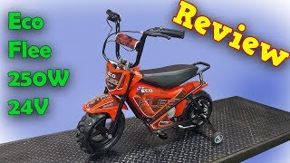 Electric Mini Dirt Bike  Full Review  ECO Flee  Mini Monkey Bike from Nitro Motors [upl. by Enirroc]