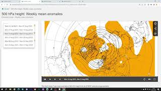 ECMWF 42 Day Forecast Drier And Warmer Late August [upl. by Nollie]