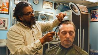 💈 Puro Scissor Snipping ASMR  Exploring Puro Handsome Barbershop in Vibrant San Antonio Texas [upl. by Netneuq603]