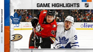 Maple Leafs  Ducks 112821  NHL Highlights [upl. by Eul]