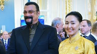 Steven Seagal Spouse Photos  Erdenetuya Seagal [upl. by Anyat442]