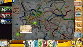 Ticket to ride game 4 [upl. by Anelhtac]