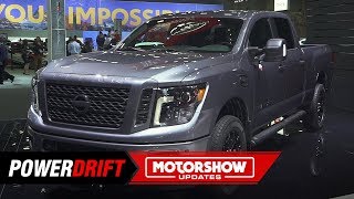 Nissan Titan and Titan XD  Tough and smart  2019 Detroit Auto Show  PowerDrift [upl. by Bronder]