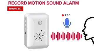 Recordable Motion Detect Sound Alarm with Customizable Languages amp Wireless Functionality [upl. by Neeoma341]