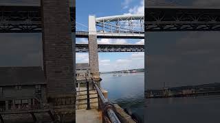 Saltash Train travels over Brunels Royal Albert Bridge built in 1859 [upl. by Annahtur]