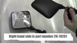 Emgo Replacment Suzuki DRDRZSP Mirror Comparison [upl. by Gherardi559]