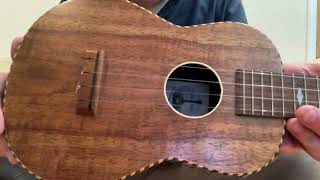 BeltonaFrancis Concert Ukulele  Koa top Fibreglass back amp sides [upl. by Annayrb]