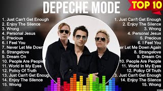 Depeche Mode Playlist Of All Songs  Depeche Mode Greatest Hits Full Album [upl. by Eilime]