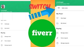 Switching Seller and Buyer option not present in fiverr Solved  Fiverr App Review [upl. by Hoseia560]