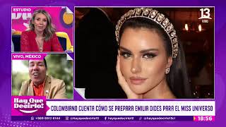 Emilia Dides la chilena favorita para ganar la corona quotMiss Universoquot  Hay Que Decirlo  Canal [upl. by Steddman]