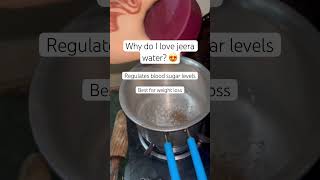 Jeera water 💕 jeerawater weightlossmotivation healthyroutine ytshortvideo [upl. by Kohcztiy]