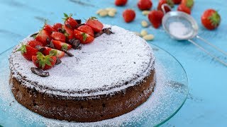 Torta Caprese  Flourless Chocolate Almond Cake [upl. by Ricarda356]