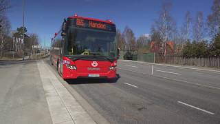 Sweden Stockholm bus 865 ride from Sördalavägen to Haninge Centrum [upl. by Marston393]