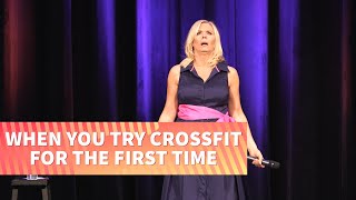 Trying Crossfit for the First Time  Leanne Morgan [upl. by Lakym102]