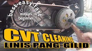 CVT CLEANING HONDA CLICK GAME CHANGER  BASIC TUTORIAL [upl. by Aneehc764]