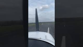 Landing at Elstree Runway 08 Firm touchdown [upl. by Ytsrik]