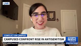 Tahmineh Dehbozorgi on Scripps News Tonight Campuses Confront Rise in Antisemitism [upl. by Wrightson]