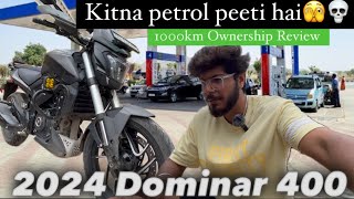 Dominar 400 Bs7  1000kms Ownership Review 2024 Bajaj Dominar 400 [upl. by Houston536]