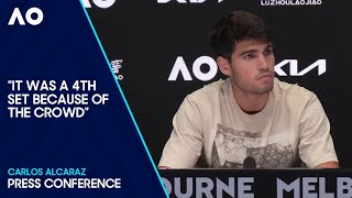 Carlos Alcaraz Press Conference  Australian Open 2024 Quarterfinal [upl. by Singband216]