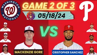 Philadelphia Phillies vs Washington Nationals LIVE PLAYBYPLAY 051824 phillies nats mlb [upl. by Havstad358]