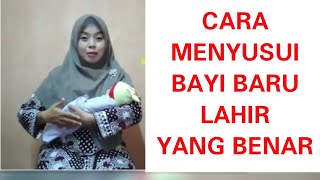 Cara menyusui bayi baru lahir yang baik dan benar tutorial part1 breastfeeding for newborn baby [upl. by Samuela]