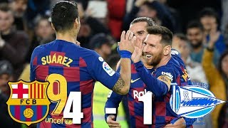 Barcelona vs Alaves 41 La Liga 201910  MATCH REVIEW [upl. by Jocelyne450]