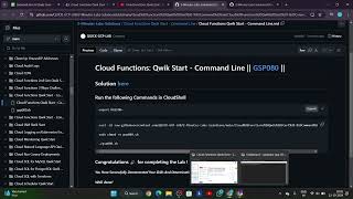 Module  7 Lab  2  Cloud Functions Qwik Start  Command Line [upl. by Emile]