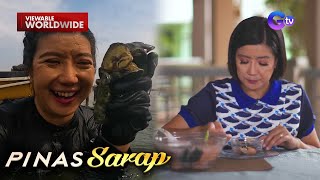 Sinigang na talaba sa santol tinikman ni Kara David  Pinas Sarap [upl. by Bartlett203]