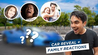 NEW CAR REVEAL  FAMILY REACTIONS [upl. by Kcire]