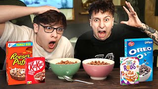 PROBANDO CEREALES AMERICANOS CON PELICANGER 😋🤮 [upl. by Yspyg]