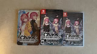 Unboxing CHAOSHEAD NOAH  CHAOSCHILD DOUBLE PACKSTEELBOOK LAUNCH EDITION  Nintendo Switch [upl. by Llerat]