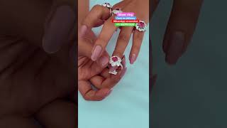 New designer beautiful silver red stone ring with 70discount extra discount on instant ordershots [upl. by Hinda]