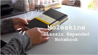 Moleskine Classic Expanded Notebook First Time Try [upl. by Hsaka63]