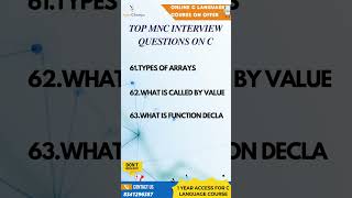 Top C Interview Questions part16  XpertChamps Insights skillstruct [upl. by Ahcas628]