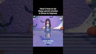 How to do secret emotes in DTI roblox dresstoimpress dti [upl. by Harvard611]