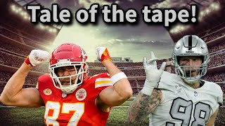 Tale of the tape The Raiders beat the Chiefs up [upl. by Ezara]