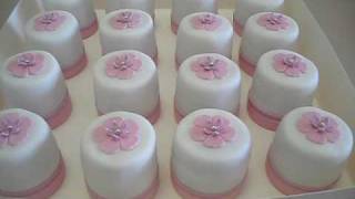 Wedding Fondant Mini Cakes [upl. by Aiyram]