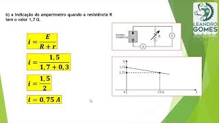 Resolução de Questões Geradores e Receptores Elétricos [upl. by Ahearn664]