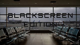 ASMR Airport Waiting Hall Terminal Sound Ambience 12 Hours  Black Screen Edition [upl. by Nicolle]