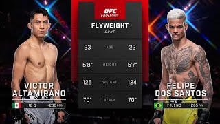 Full Fight  Victor Altamirano vs Felipe dos Santos  UFC FN  Moreno vs Royval Highlights [upl. by Frank]