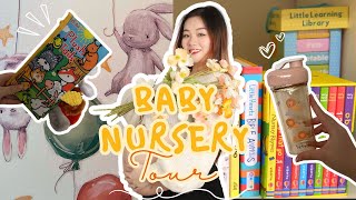 Our Pregnancy Journey  Part 2 Welcome to Baby A’s Nursery  Cozy Nursery Tour 🍼 [upl. by Iborian]