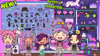 Miga World NEW UPDATE NEW CYBERPUNK 💜🥰STYLE OUTFIT amp CHARACTERS Miga town tocaboca [upl. by Ravert706]