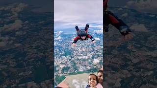 Skydiving  a thrilling moment youtube youtubeshorts skydiving hittvfun fun adventure 👍 [upl. by Nuahsyd]