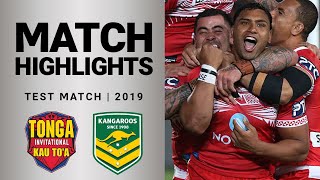 Tonga Invitational v Australia  Match Highlights  Test 2019  Internationals [upl. by Esyahc152]