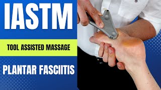 Plantar Fascia IASTM with RockBlade Fascia Tool Like Graston or Gua Sha ‘Myofascial Release’ [upl. by Rae]