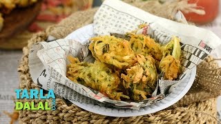 Crispy Potato Bhajias Aloo Bhajiya by Tarla Dalal [upl. by Louth230]