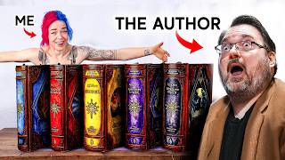 I Made MASSIVE Leatherbound Books and gave them to the author [upl. by Richmal]