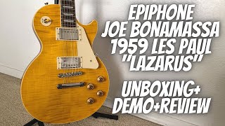 NEW GUITAR DAY EPIPHONE JOE BONAMASSA quotLAZARUSquot 1959 LES PAUL STANDARD UNBOXINGPLAYINGREVIEW [upl. by Coffin904]