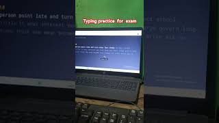 Typing speed43 WPM Typing practice for ssc cgl mainshortsshortsviral ssccglexam [upl. by Zacharia]